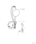 Page P Diagram and Parts List for SRM-311 S81913001001-S81913999999 Echo Trimmer
