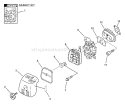 Page H Diagram and Parts List for SRM-310 04001001-04999999 Echo Trimmer