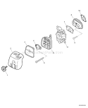 Page K Diagram and Parts List for SRM-311 S81913001001-S81913999999 Echo Trimmer
