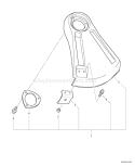 Page O Diagram and Parts List for SRM-311 S81913001001-S81913999999 Echo Trimmer