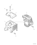 Page C Diagram and Parts List for SRM-311 S81913001001-S81913999999 Echo Trimmer