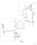 Page H Diagram and Parts List for SRM-311U S82613001001-S82613999999 Echo Trimmer