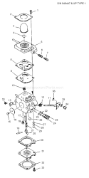 Page A Diagram and Parts List for SRM-3800 Type 1 -After S/N 040447 Echo Trimmer