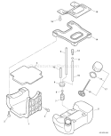 Page F Diagram and Parts List for SRM-400U 03001001-03004773 Echo Trimmer