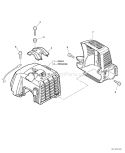 Page B Diagram and Parts List for SRM-400U 03001001-03004773 Echo Trimmer
