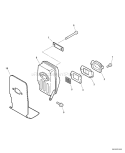 Page D Diagram and Parts List for SRM-400U 03001001-03004773 Echo Trimmer