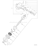 Page H Diagram and Parts List for SRM-410U S05704001001 - S05704999999 Echo Trimmer