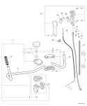 Part Location Diagram of P021012742 Echo Handle Bracket Asy