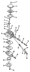 Page A Diagram and Parts List for SRS-2100 After S/N 001001 Echo Pole Saw
