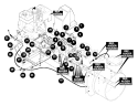 Page D Diagram and Parts List for ST-1033E  Echo Snow Blower
