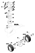Page B Diagram and Parts List for ST-8027  Echo Snow Blower
