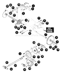 Page E Diagram and Parts List for ST-8027  Echo Snow Blower