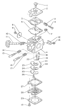 Page A Diagram and Parts List for SV-3  Echo Engine