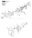 Page C Diagram and Parts List for SV-6/1 36001001-36999999 Echo Engine