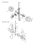 Gearcase Tines Diagram and Parts List for TC-2100 Type 1 S/N: 001001-999999 Echo Tiller