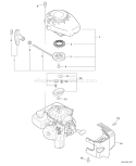 Part Location Diagram of 17720011861 Echo Starter Asy
