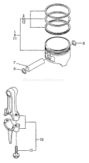 Page P Diagram and Parts List for TP-2000  Echo Water Pump