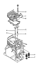Page F Diagram and Parts List for TP-3000  Echo Water Pump