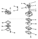 Page A Diagram and Parts List for TT-21 001001-004000 Echo Trimmer