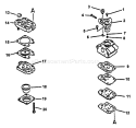 Page A Diagram and Parts List for TT-21 After S/N 004001 Echo Trimmer