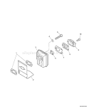 Page D Diagram and Parts List for WP-1000 Type 1E -501001-503211 Echo Water Pump
