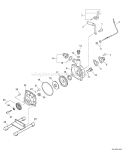 Page K Diagram and Parts List for WP-1000 Type 1E -501001-503211 Echo Water Pump