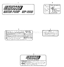 Page H Diagram and Parts List for WP-1500 Before S/N 02431 Echo Water Pump