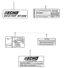 Page N Diagram and Parts List for WP-2000 Before S/N A1009 Echo Water Pump