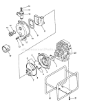 Page P Diagram and Parts List for WP-3000 Before S/N F7298 Echo Water Pump