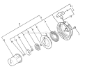 Page Q Diagram and Parts List for WP-3000 Before S/N F7298 Echo Water Pump