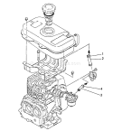 Page H Diagram and Parts List for WP-3000 Before S/N F7298 Echo Water Pump