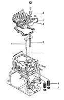 Page F Diagram and Parts List for WP-3000 After S/N F7299 Echo Water Pump