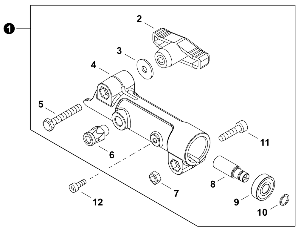 Coupler Diagram and Parts List for DPAS-2600 U56300001001 - U56300999999 Echo Trimmer