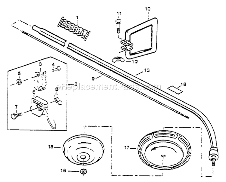 Page B Diagram and Parts List for GT-140A  Echo Trimmer