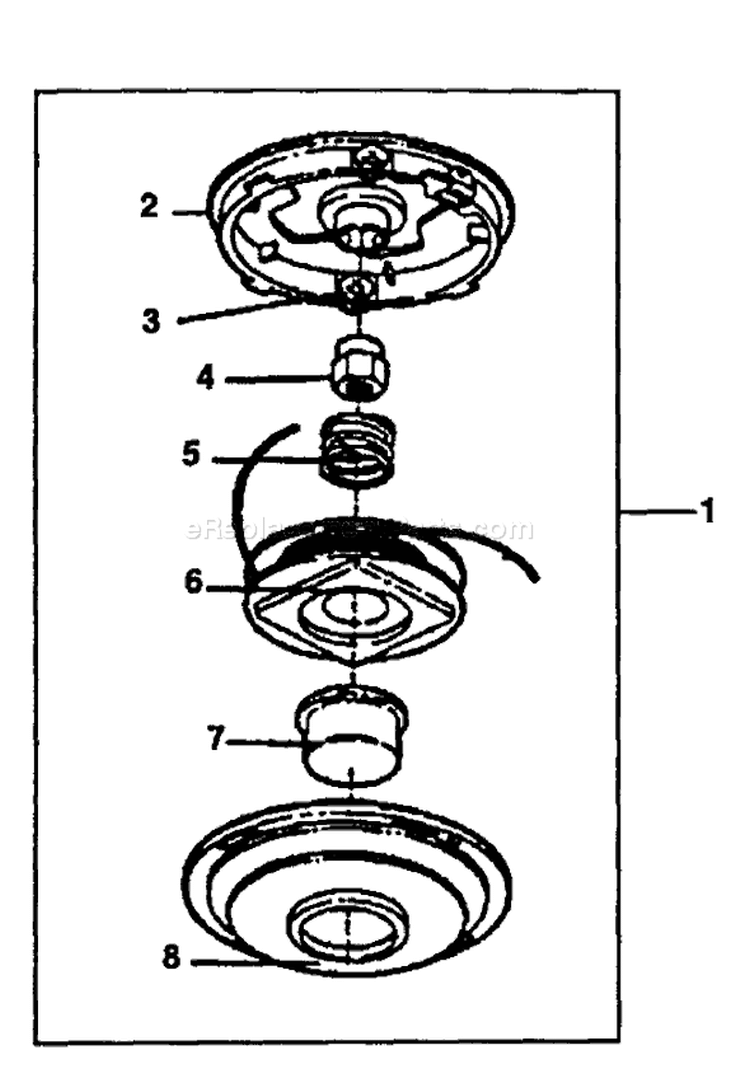Page B Diagram and Parts List for GT-2000 001001 - 151954 Echo Trimmer