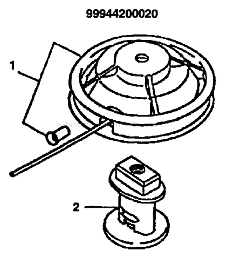 Page C Diagram and Parts List for GT-2000 After S/N 151955 Echo Trimmer