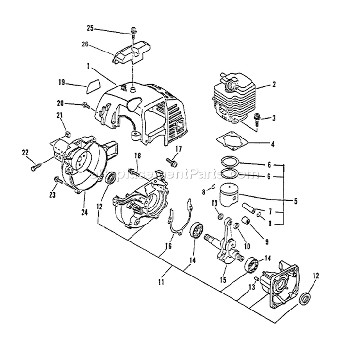 Part Location Diagram of 89011548730 Echo Label - Model