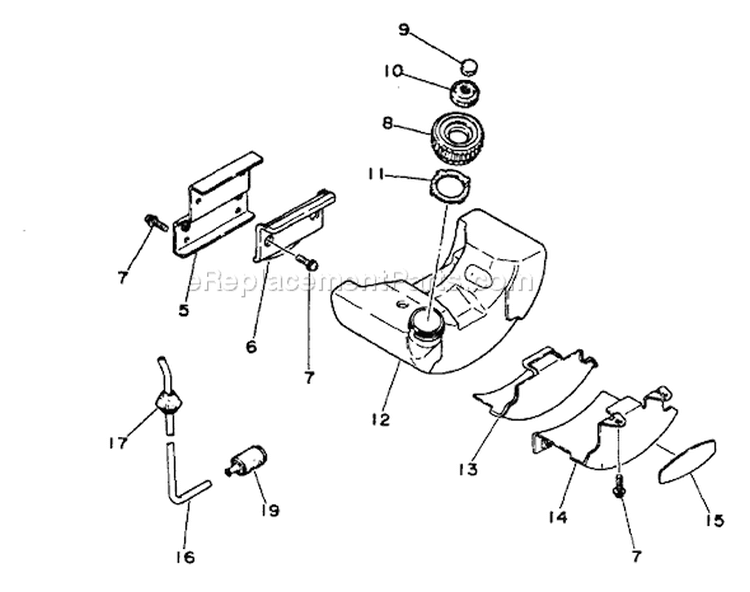 Page D Diagram and Parts List for GT-200CE  Echo Trimmer