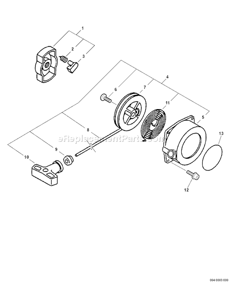 Page P Diagram and Parts List for GT-200R 05147268 - 05999999 Echo Trimmer