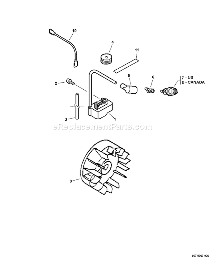 Page I Diagram and Parts List for GT-200R 07003101 - 07999999 Echo Trimmer
