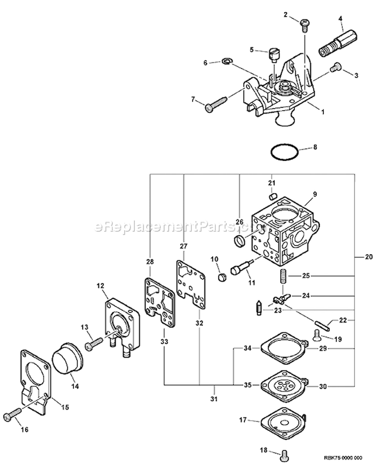 Page A Diagram and Parts List for GT-200I S72712001001-S72712999999 Echo Trimmer