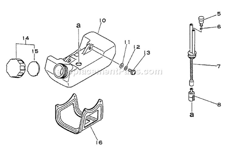 Page D Diagram and Parts List for GT-2100  Echo Trimmer