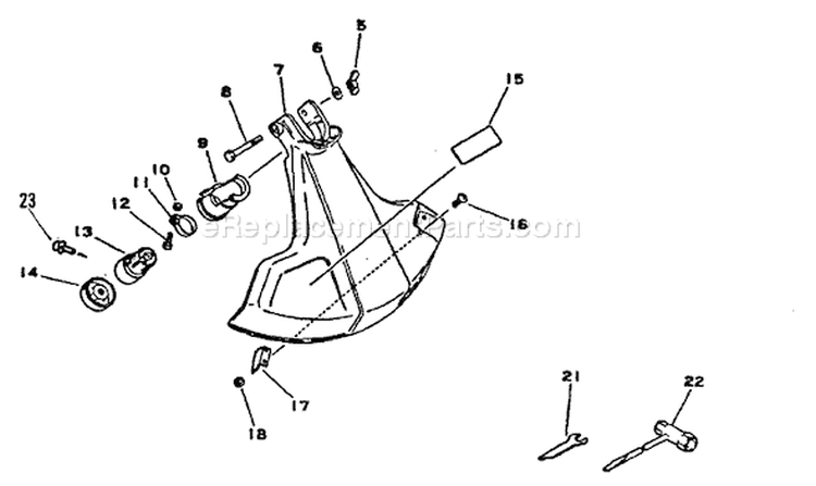 Page E Diagram and Parts List for GT-2101  Echo Trimmer