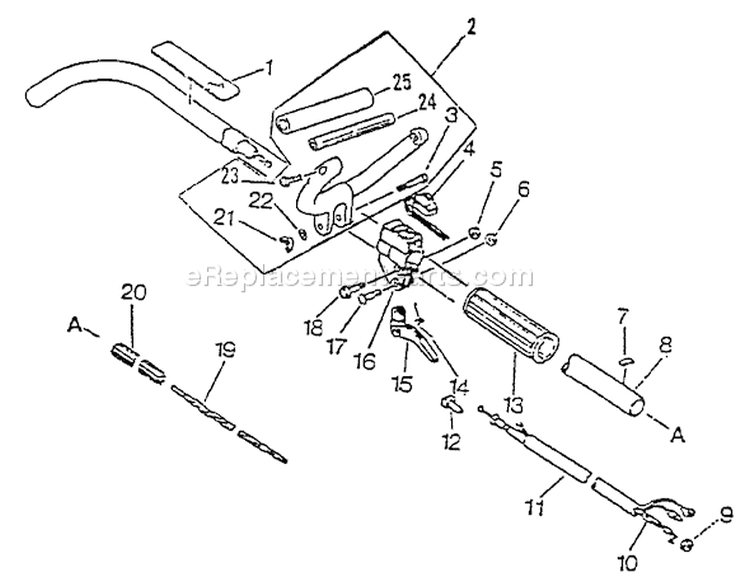 Page B Diagram and Parts List for GT-2103 After S/N 031001 Echo Trimmer