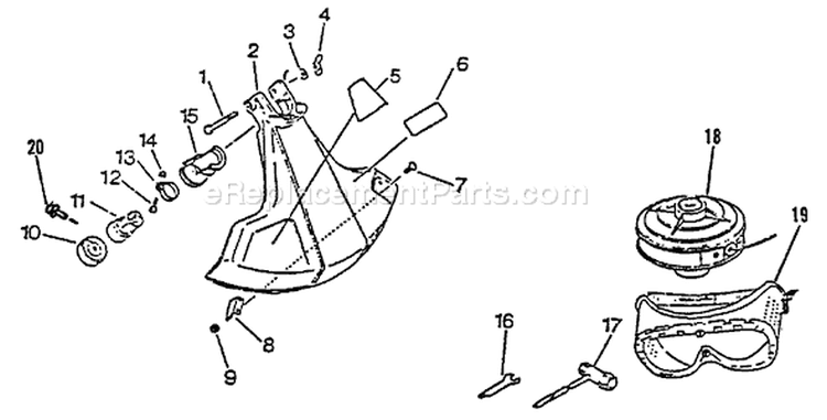 Page E Diagram and Parts List for GT-2103 After S/N 031001 Echo Trimmer