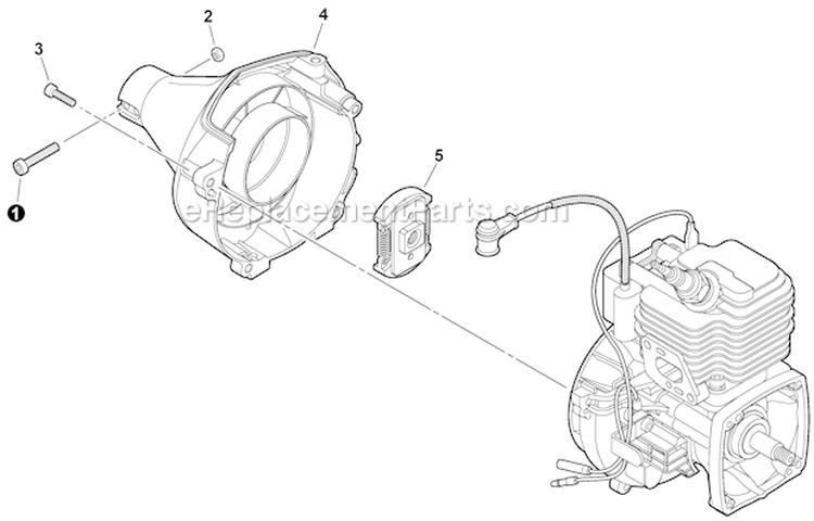Page G Diagram and Parts List for GT-225 S09812001001-S09812999999 Echo Trimmer
