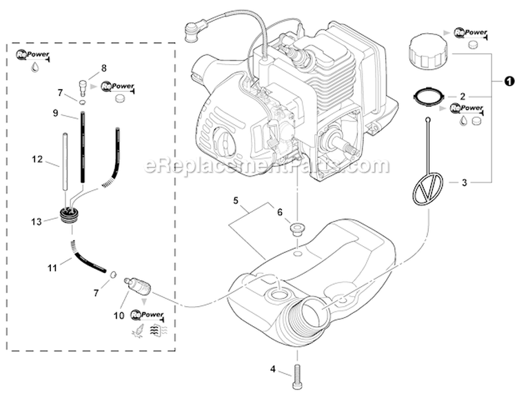 Page I Diagram and Parts List for GT-225 S09812001001-S09812999999 Echo Trimmer