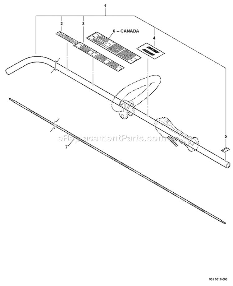 Page L Diagram and Parts List for GT-251 S80013001001 - S80013999999 Echo Trimmer
