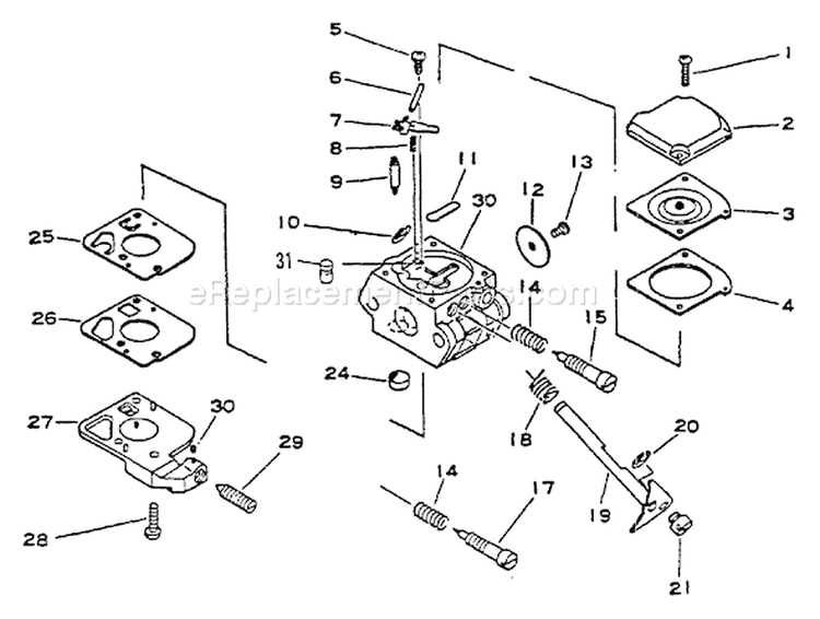 Page A Diagram and Parts List for HC-1000  Echo Hedge Trimmer