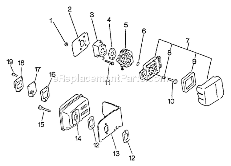 Page F Diagram and Parts List for HC-1001 017001 - 024000 Echo Hedge Trimmer